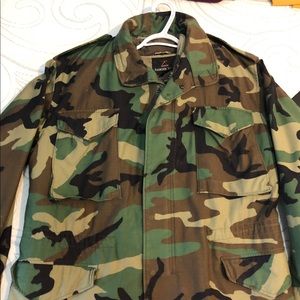 Army jacket and vest combo